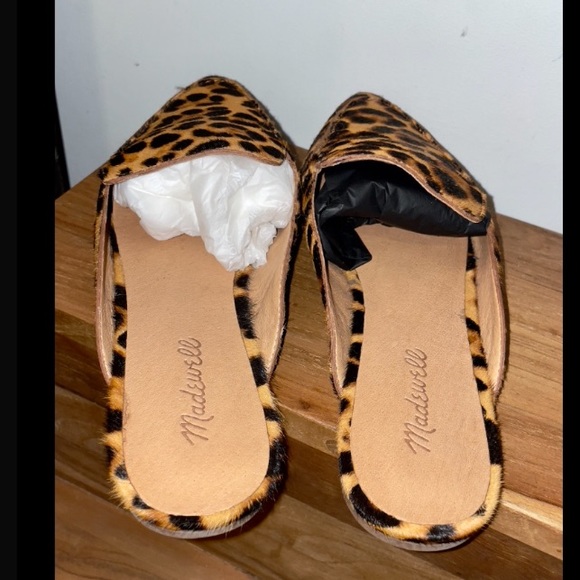 MADEWELL FRANCES SKIMMER MULES ⚡️SOLD OUT⚡️ Leopard Print ⚡️ 9.5 - Picture 8 of 8